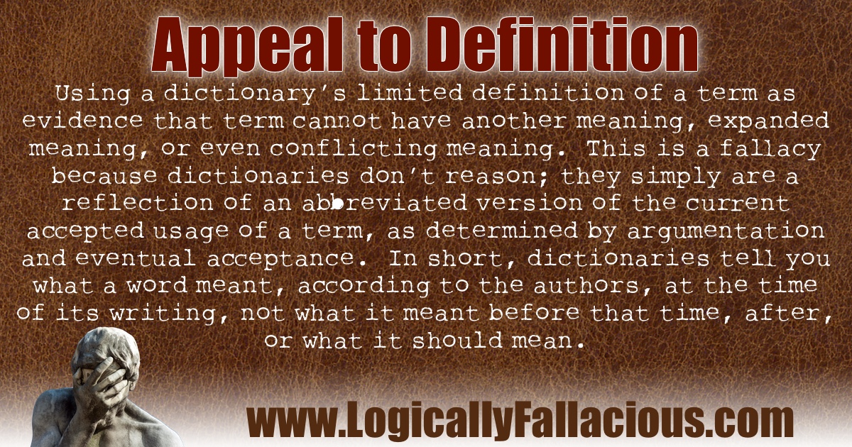 Appeal to Definition illustration