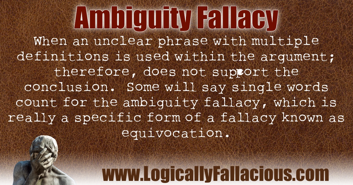 Ambiguity Fallacy illustration