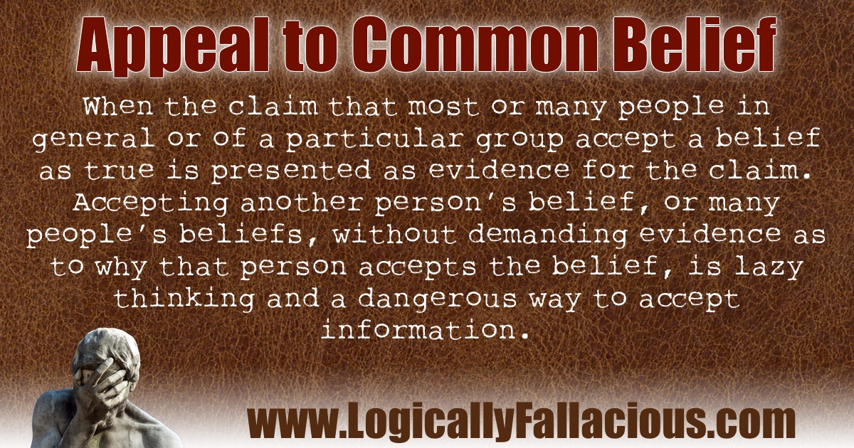 Appeal to Common Belief illustration