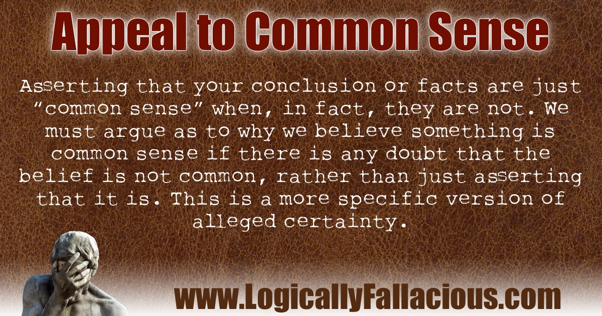 Appeal to Common Sense illustration