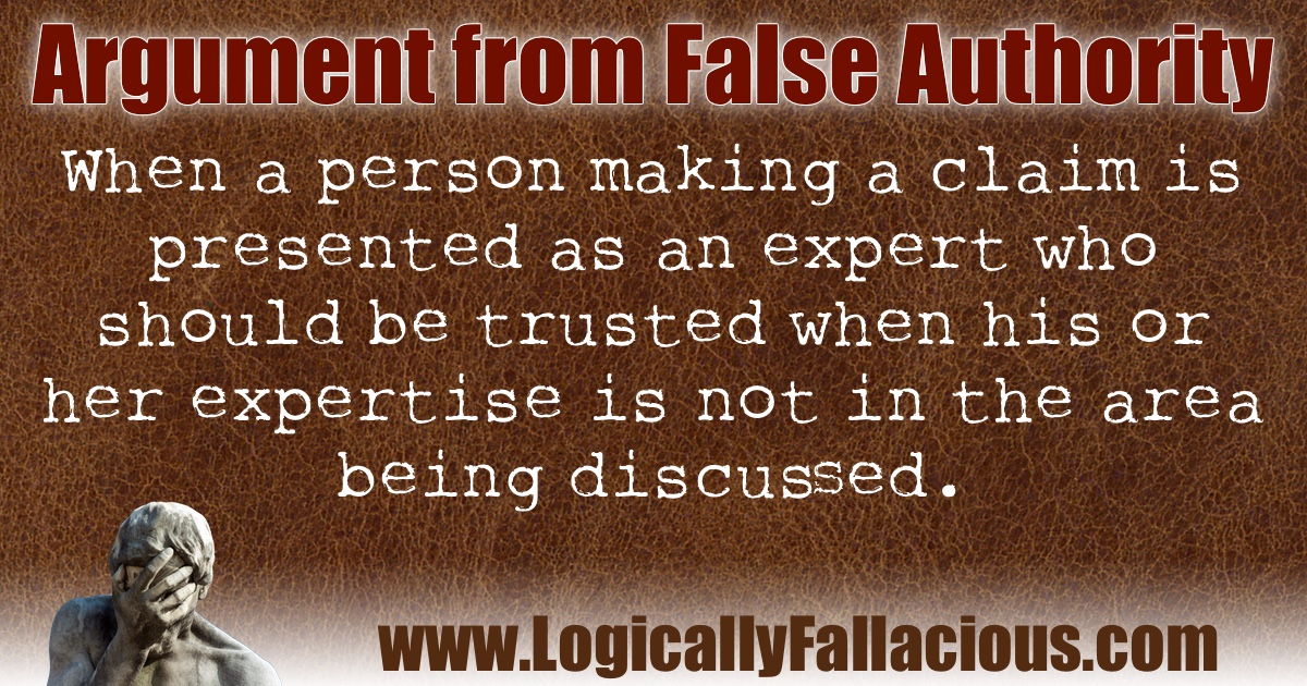 Argument from False Authority illustration