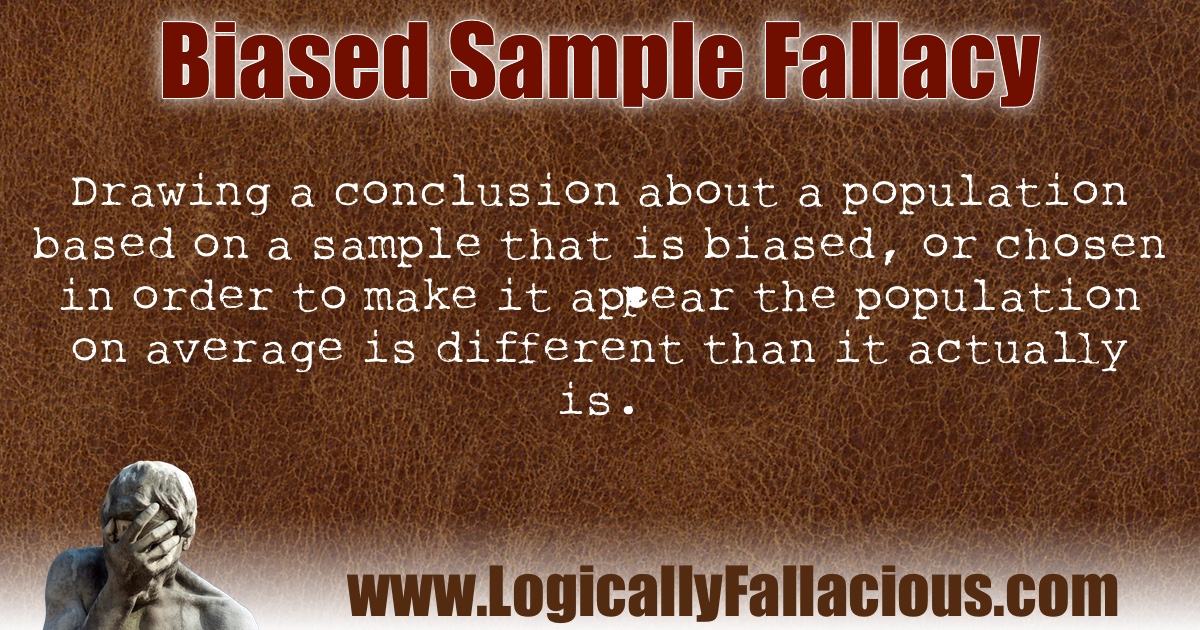 Biased Sample Fallacy illustration