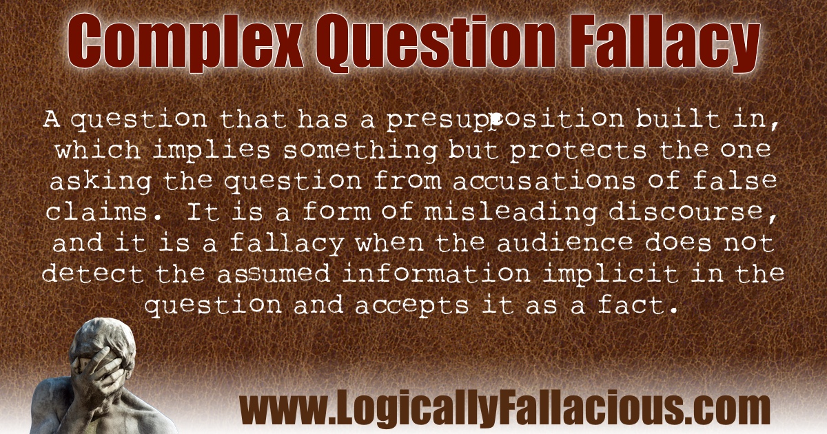 Complex Question Fallacy illustration