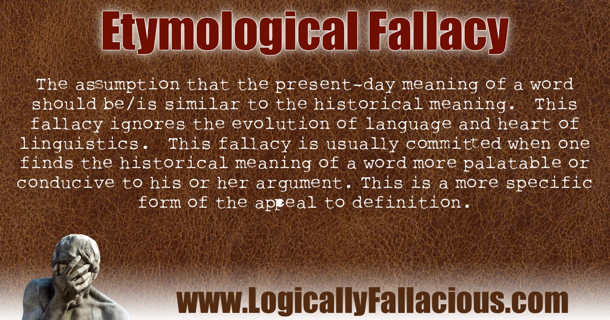 Etymological Fallacy illustration