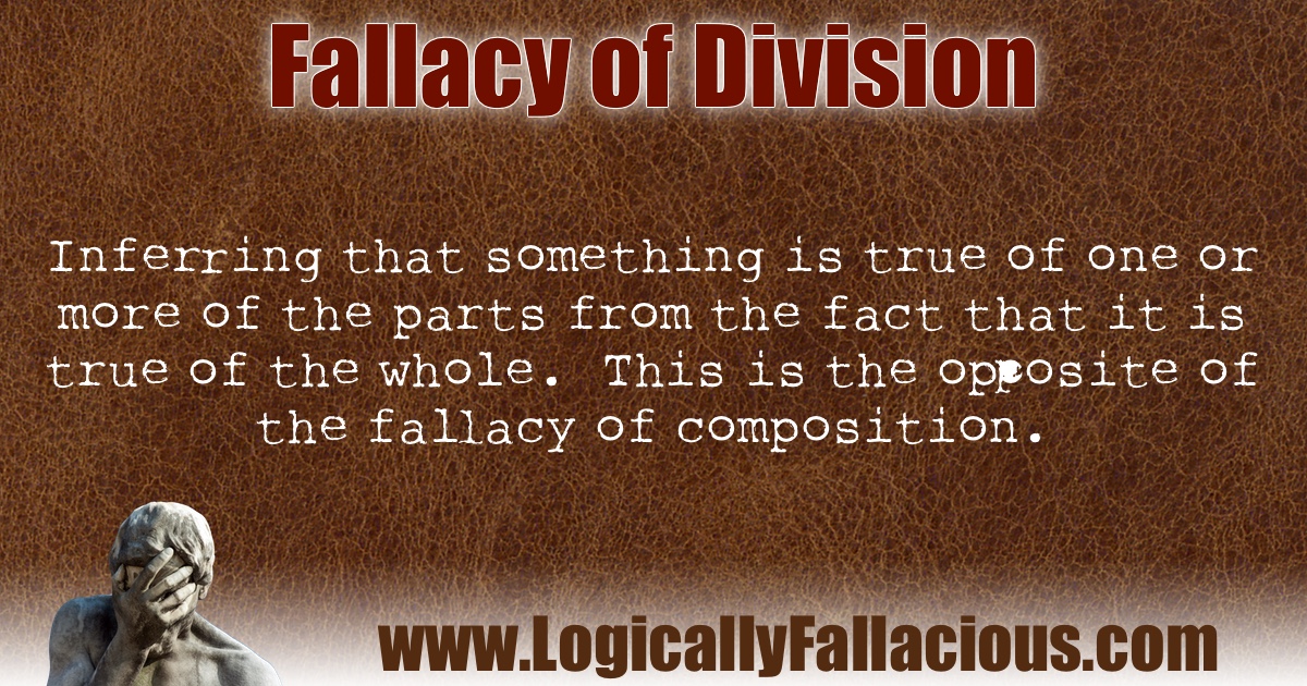 Fallacy of Division illustration