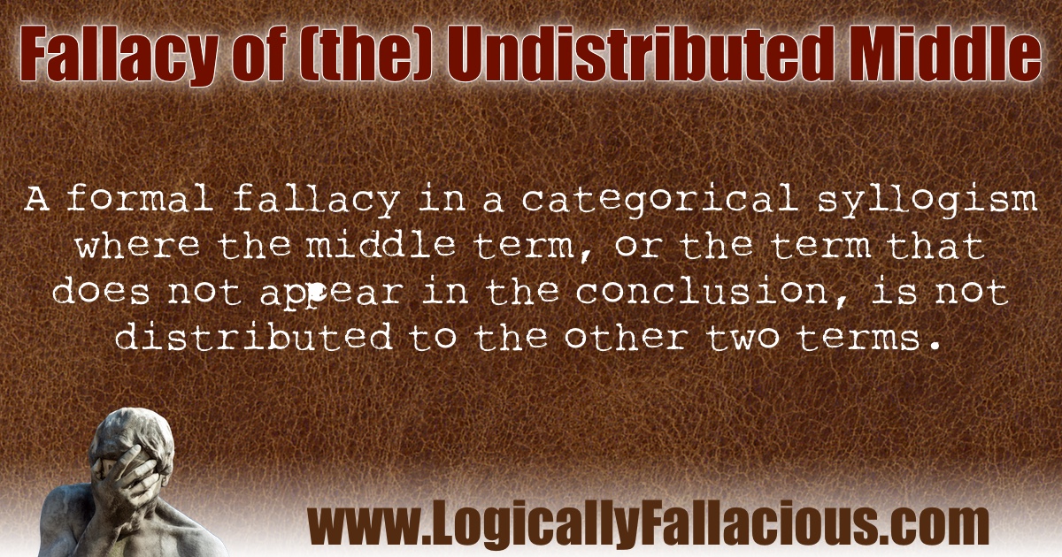 Fallacy of (the) Undistributed Middle illustration