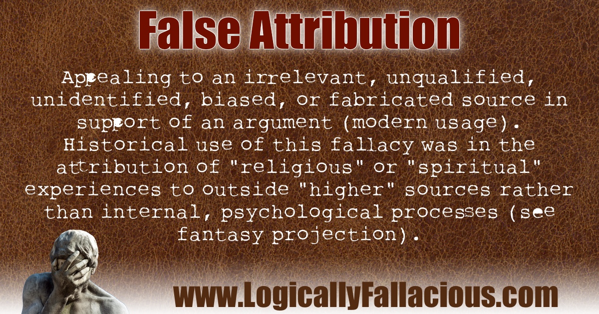 False Attribution illustration