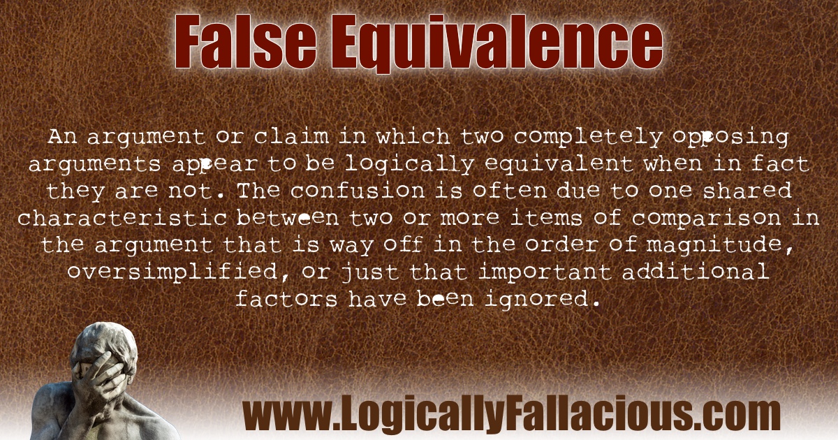 False Equivalence illustration