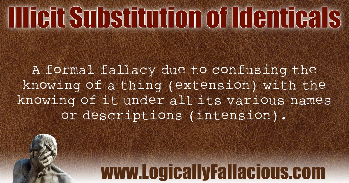 Illicit Substitution of Identicals illustration