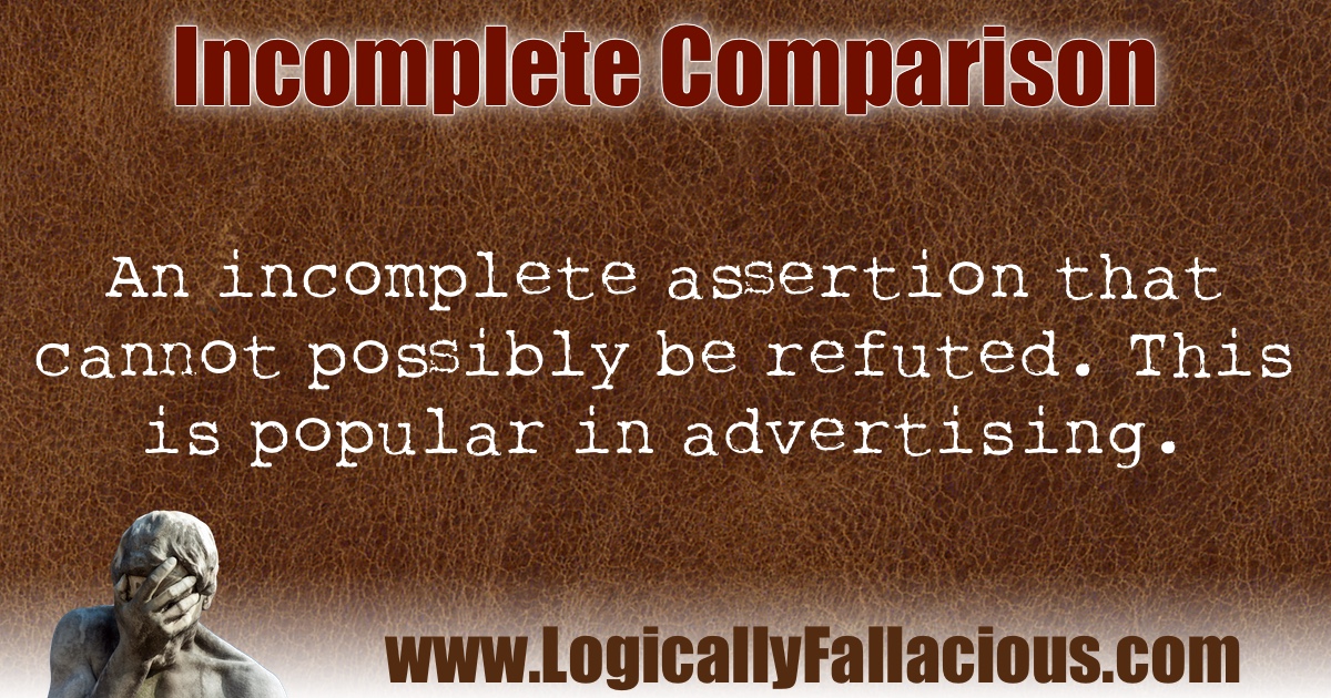 Incomplete Comparison illustration