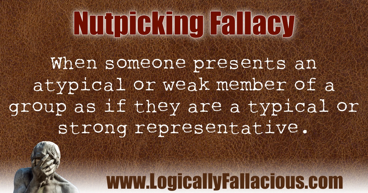 Nutpicking Fallacy illustration