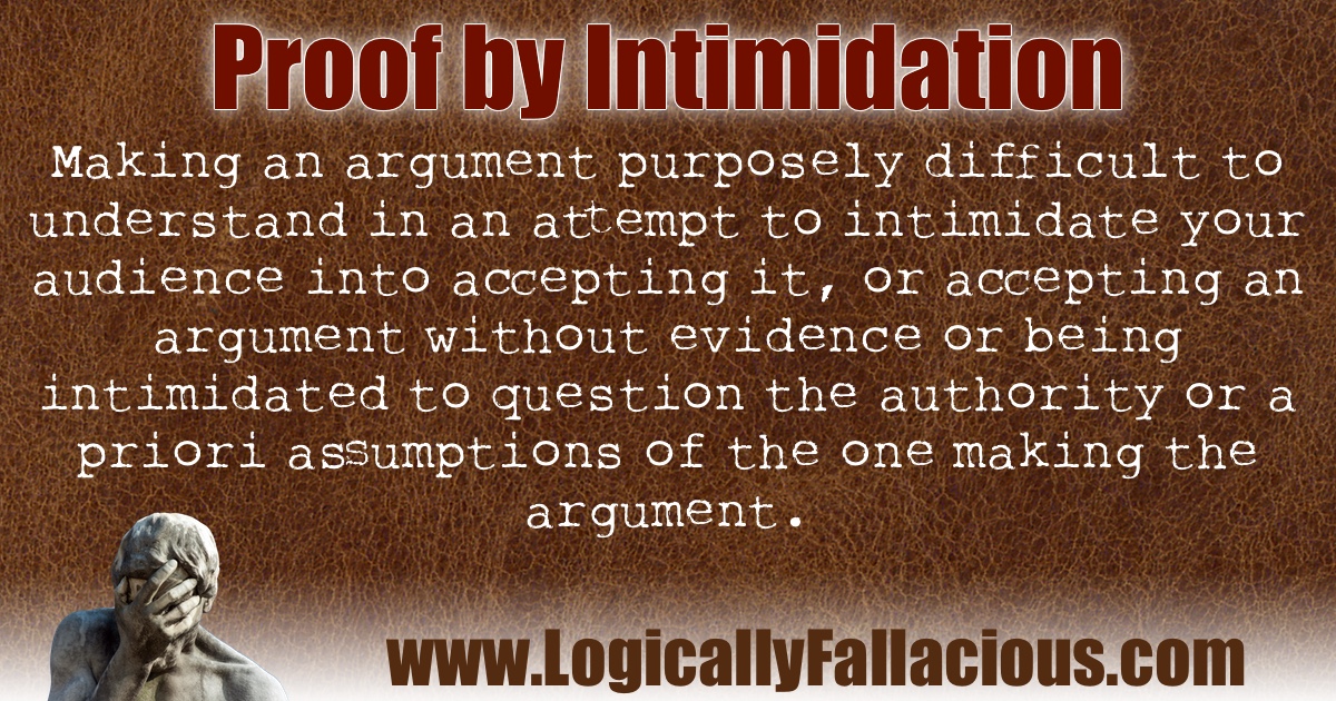 Proof by Intimidation illustration