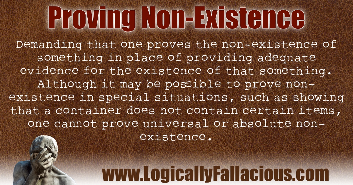 Proving Non-Existence illustration