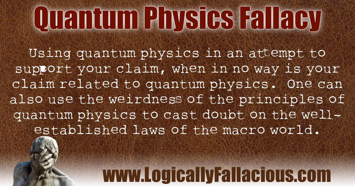 Quantum Physics Fallacy illustration