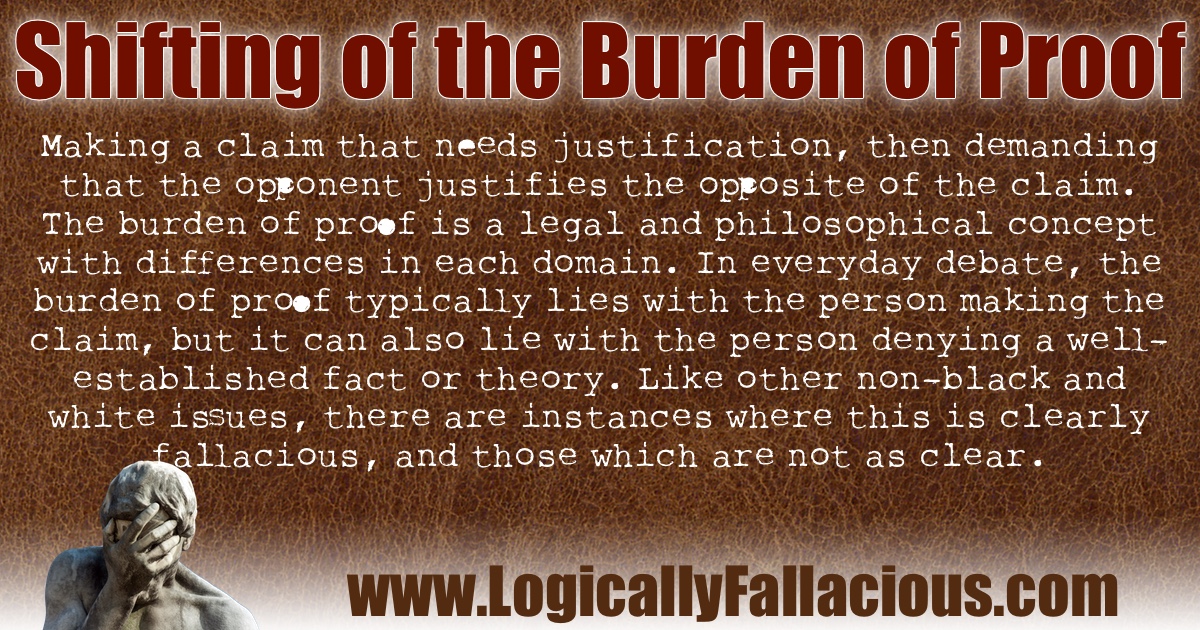 Shifting of the Burden of Proof illustration