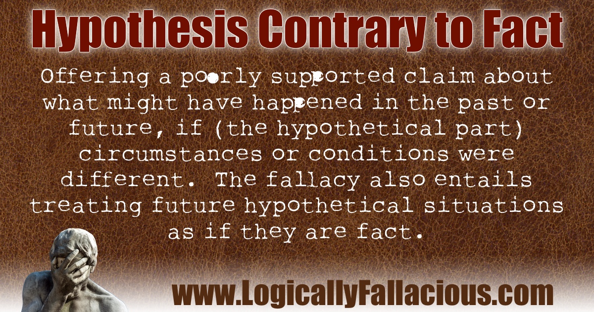 hypothesis contrary to the fact